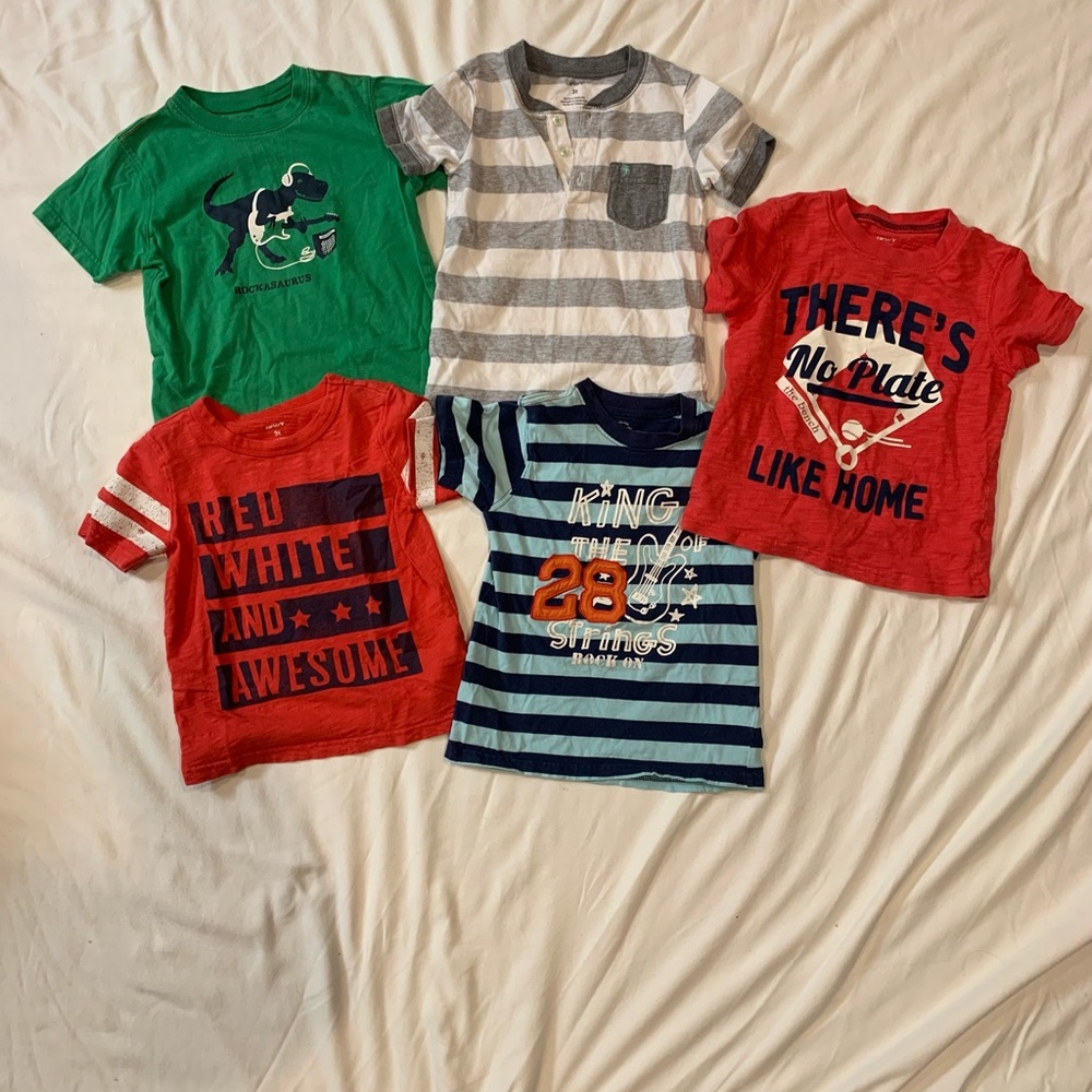 3t carters shirt bundle